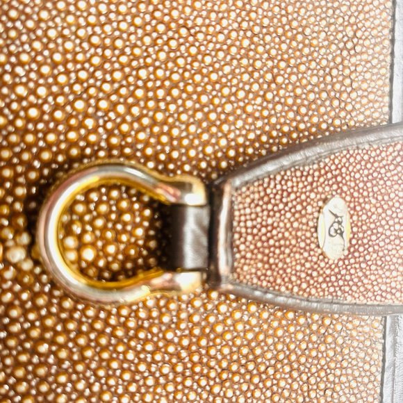 Authentic Genuine Stingray leather Handbag - Picture 3 of 11